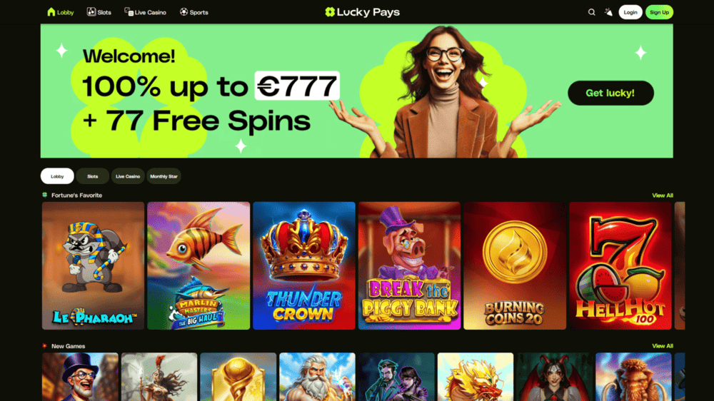 luckypays casino zonder cruks