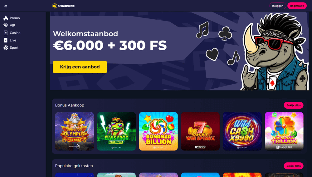 spinorhino casino zonder cruks